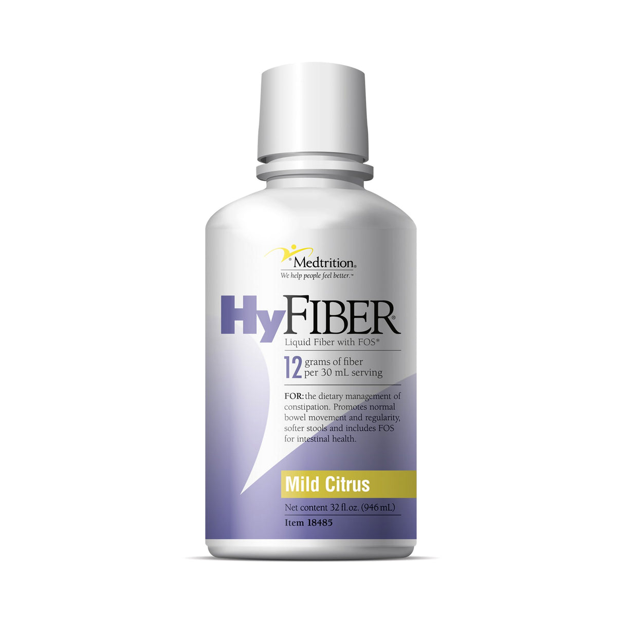 Oral Supplement HyFiber® with FOS Citrus Flavor Liquid 32 oz. Bottle - BeHope