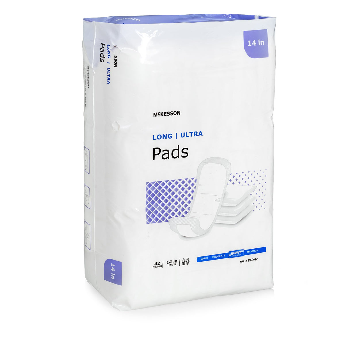 Bladder Control Pad McKesson Ultra Heavy Absorbency 12 Hour Leakage Protection - BeHope