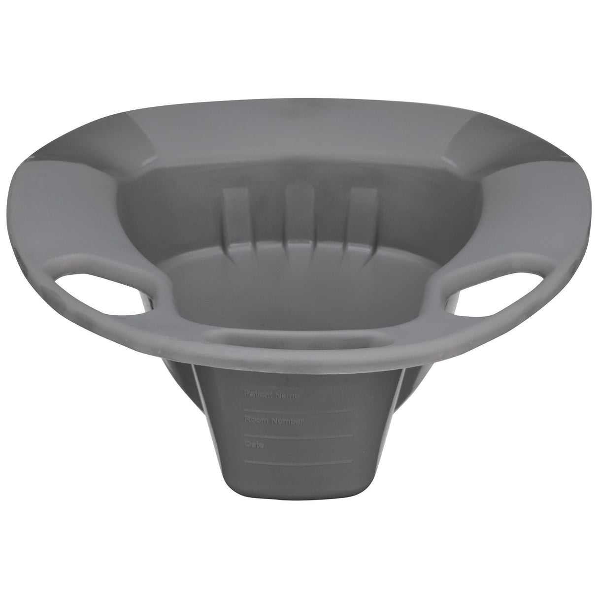 Stackable Bedpan McKesson Graphite 2 Quart / 1893 mL - BeHope