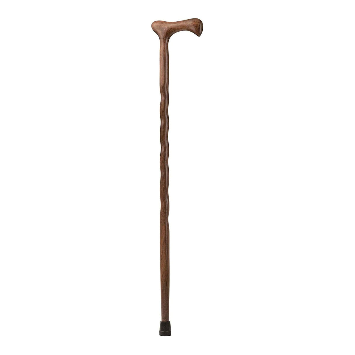 T-Handle Cane Brazos™ Twisted Wood 37 Inch Height Walnut - BeHope