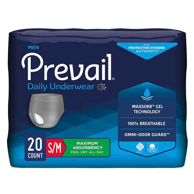 Absorbent Underwear Prevail® Daily Men's Disposable Heavy Absorbency - BeHope