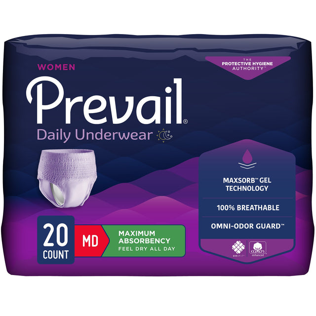 Absorbent Underwear Prevail® Daily Men's Disposable Heavy Absorbency - BeHope