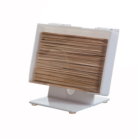 Tongue Depressor Dispenser Health Care Logistics® White Plastic Manual Pull 65 Tongue Depressors Counter Mount - BeHope