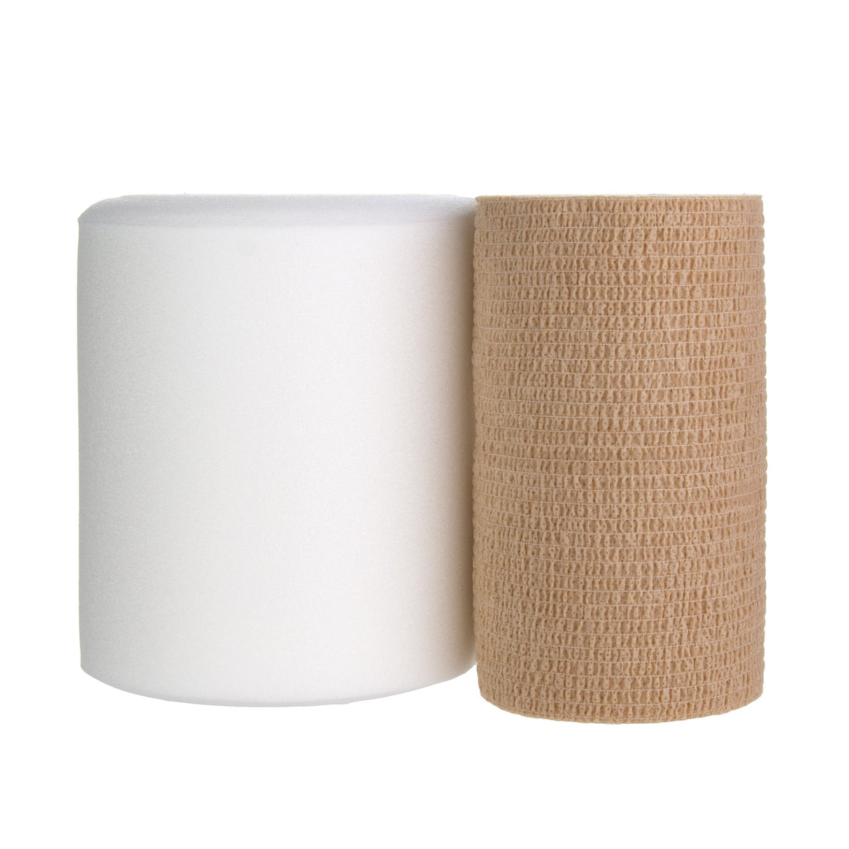 2 Layer Compression Bandage System FlexPress2 Lite™ 4 Inch X 3-4/5 Yard / 4 Inch X 5-1/2 Yard Self-Adherent Closure Tan / White NonSterile Standard Compression - BeHope