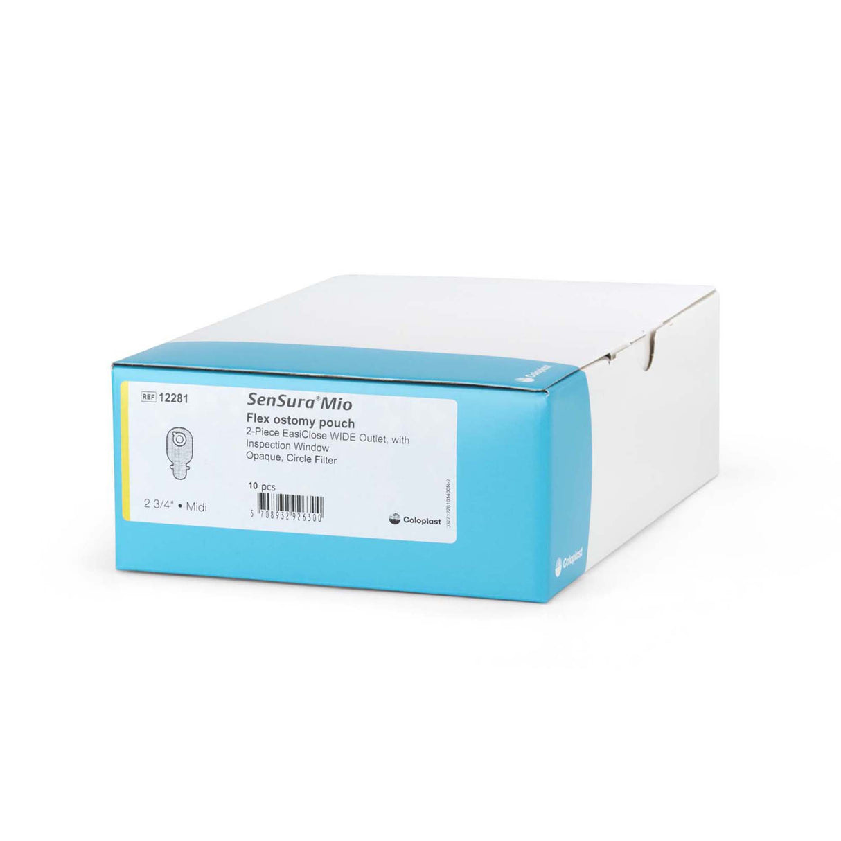 Ostomy Pouch SenSura® Mio Flex EasiClose™ Two-Piece System 10-1/4 Inch Length, Midi Drainable - BeHope