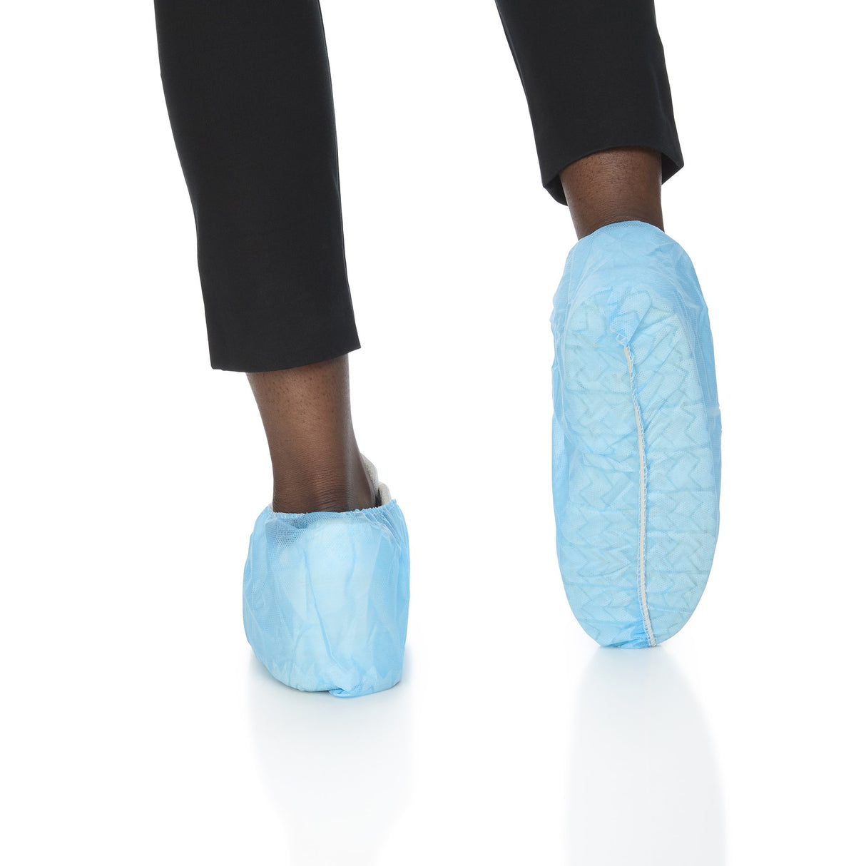 Shoe Cover McKesson One Size Fits Most Shoe High Nonskid Sole Blue NonSterile - BeHope