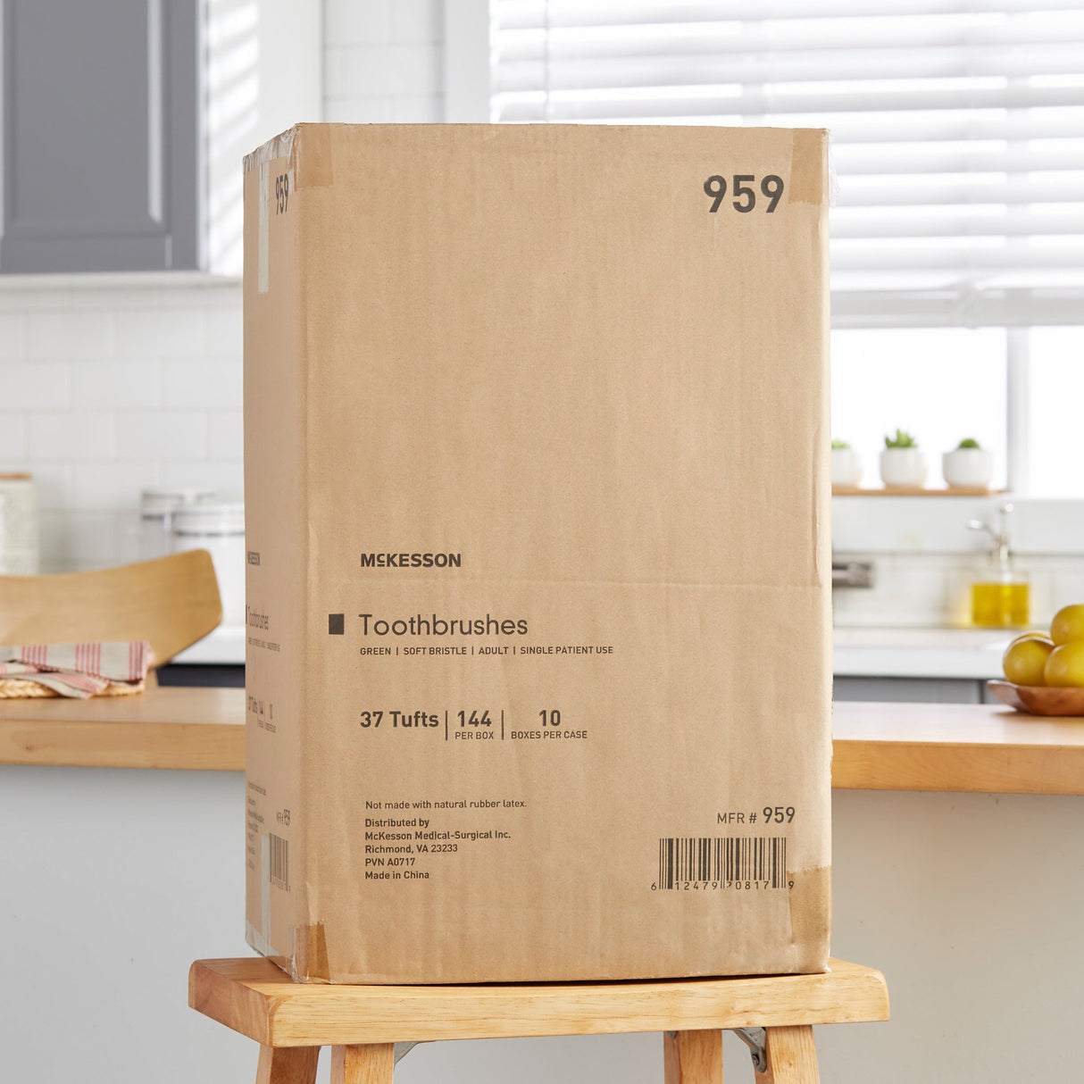 Toothbrush McKesson Green Adult Soft - BeHope