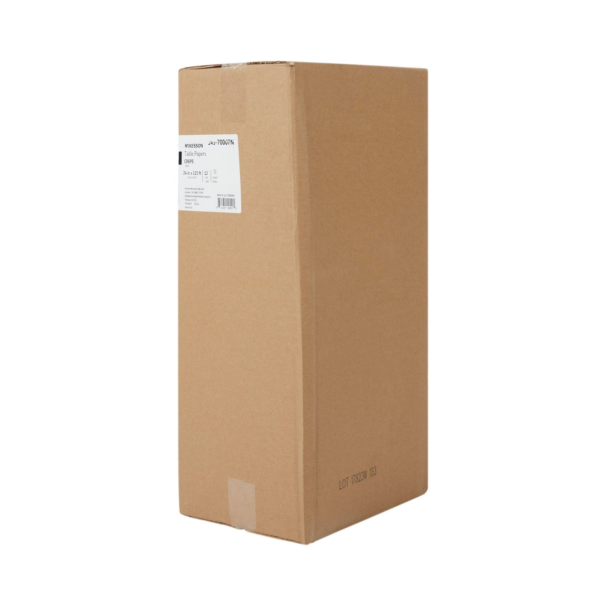 Table Paper McKesson 24 Inch Width 125 Foot Length White Crepe - BeHope