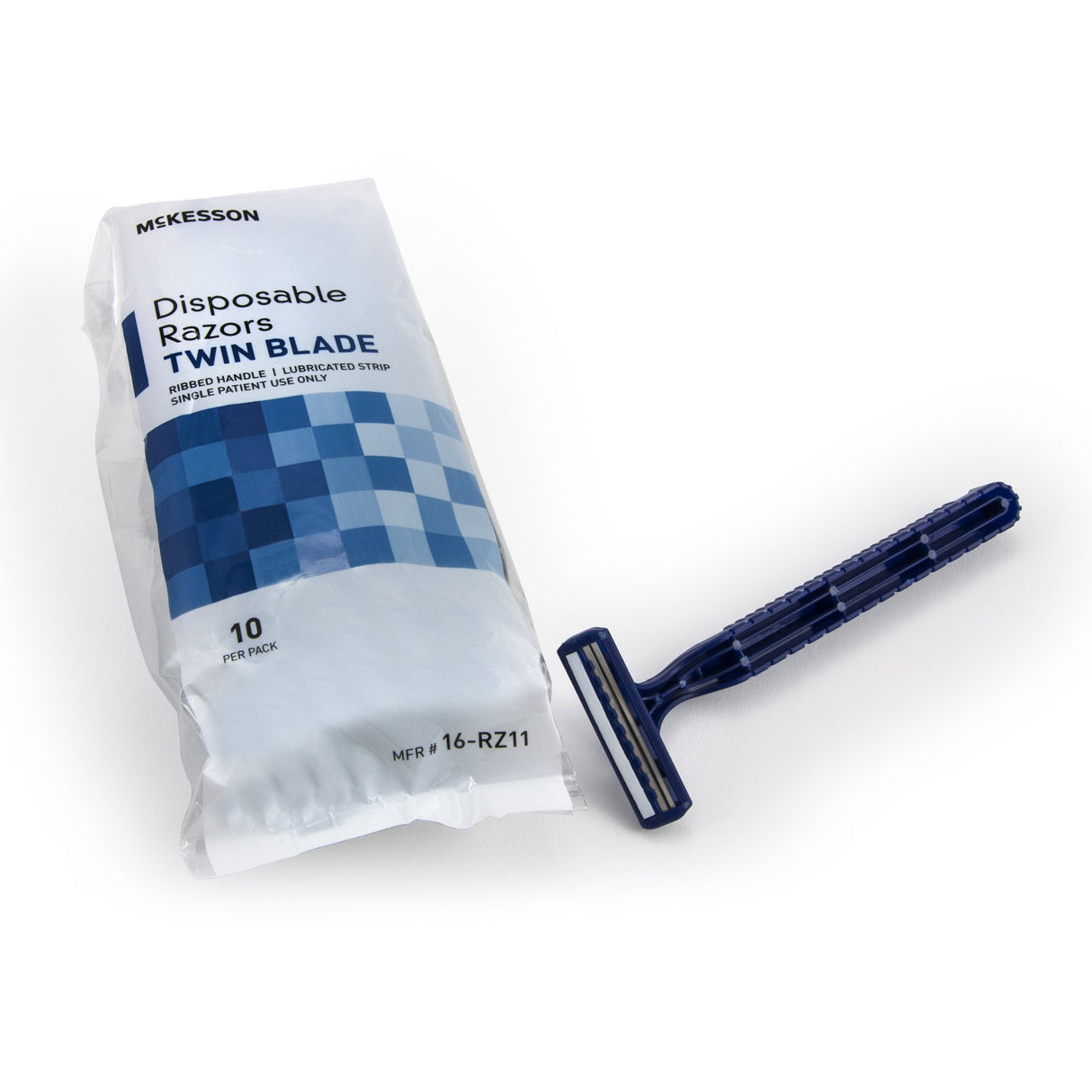 McKesson Disposable Razor with Lubricating Strip - BeHope