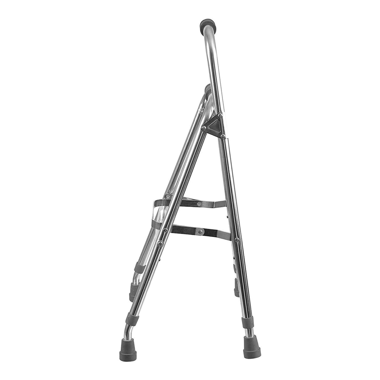 Side Step Folding Walker DMI Hemi Aluminum Frame 250 lbs, Weight Capacity 30 ro 35 Inch Height - BeHope