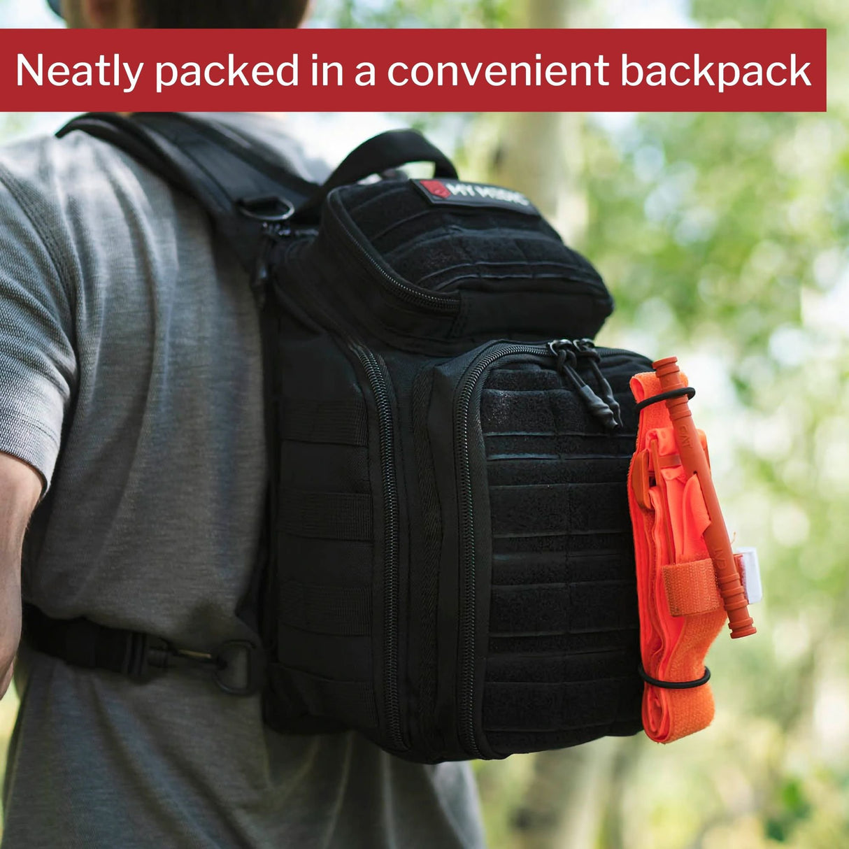 First Aid Kit My Medic RECON Standard Red Nylon Backpack - BeHope