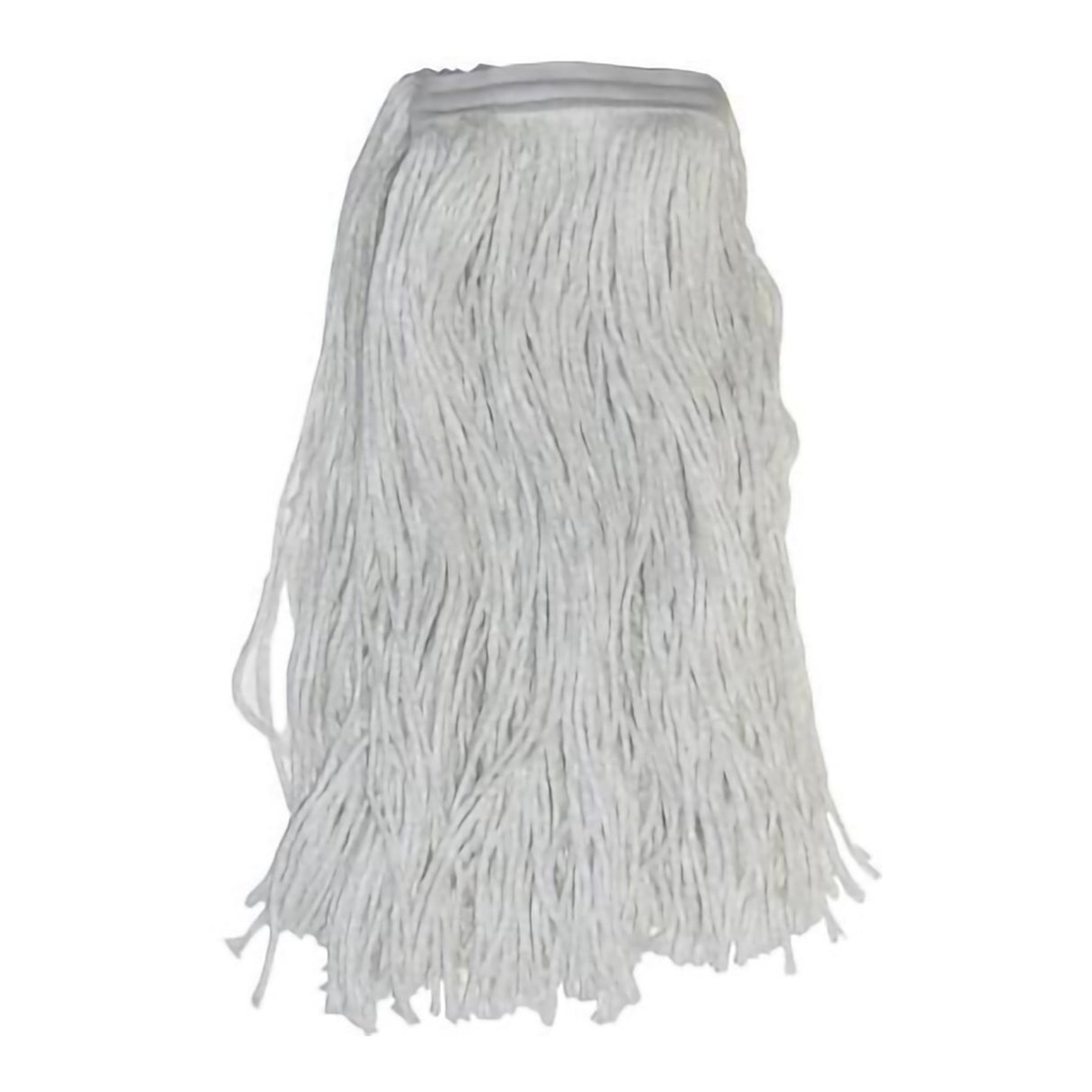 Wet String Mop Head Cut-end Size 16 White Rayon Disposable - BeHope