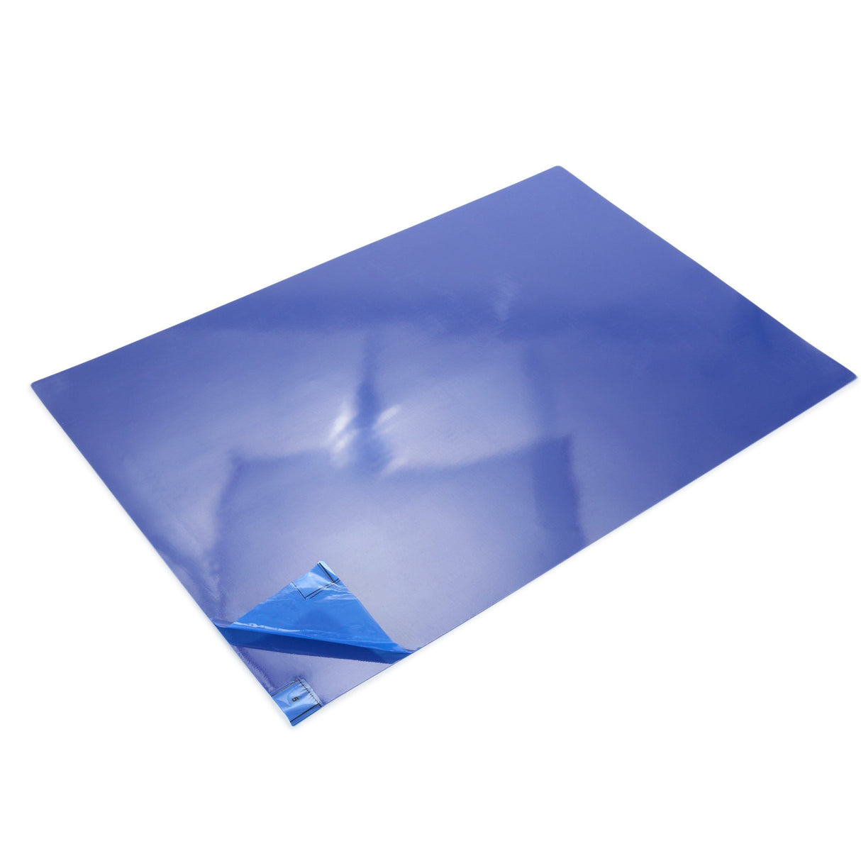 Adhesive Floor Mat Poly Tack 24 X 36 Inch Blue Polyethylene Film - BeHope