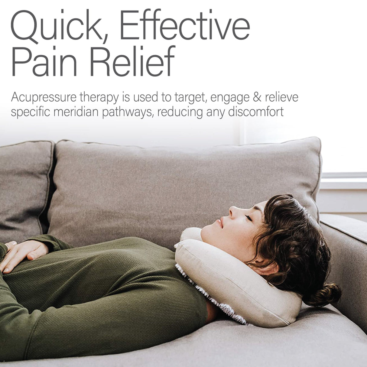 Acupressure Neck Pillow Kanjo 5 X 12 X 13 Inch - BeHope