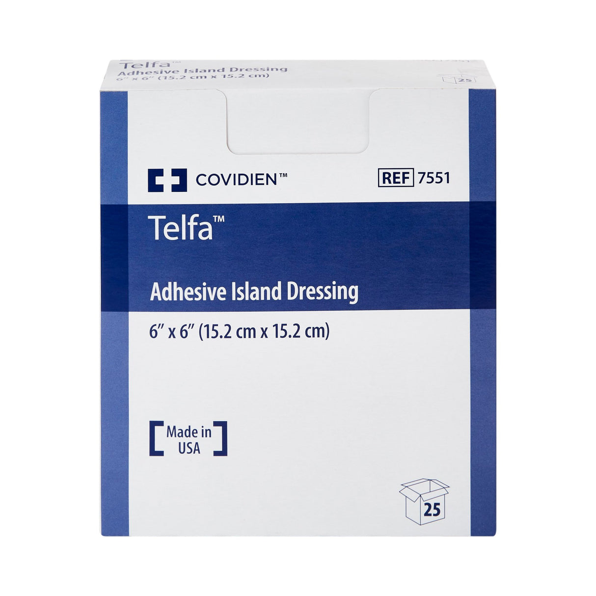 Island Dressing Telfa™ 6 X 6 Inch Square Sterile - BeHope