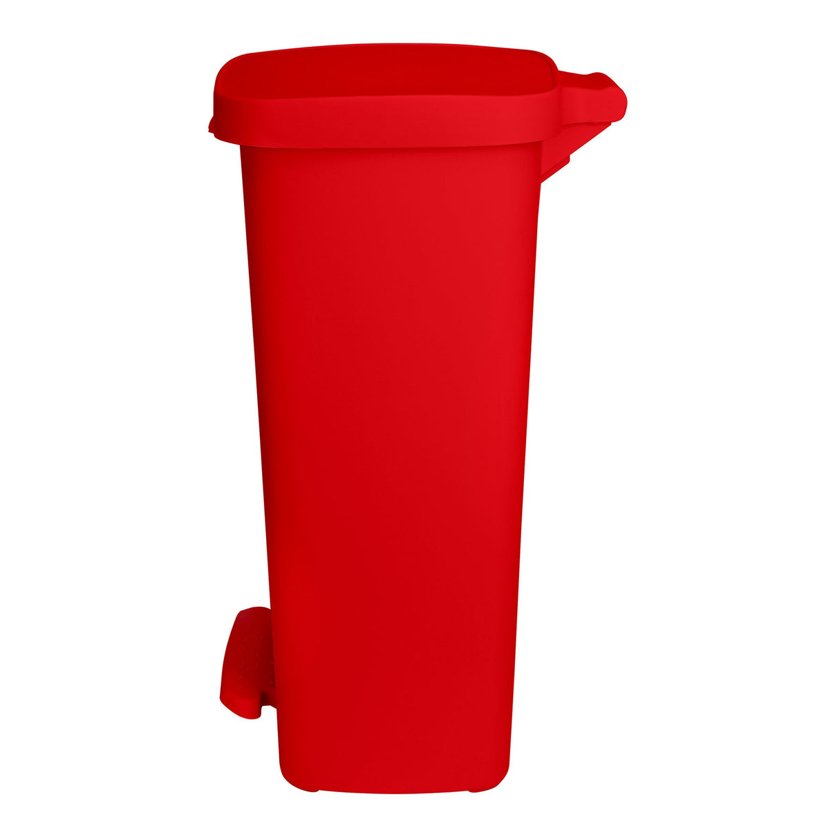 Trash Can McKesson 52 Quart / 13 gal. Red Plastic Rectangular - BeHope