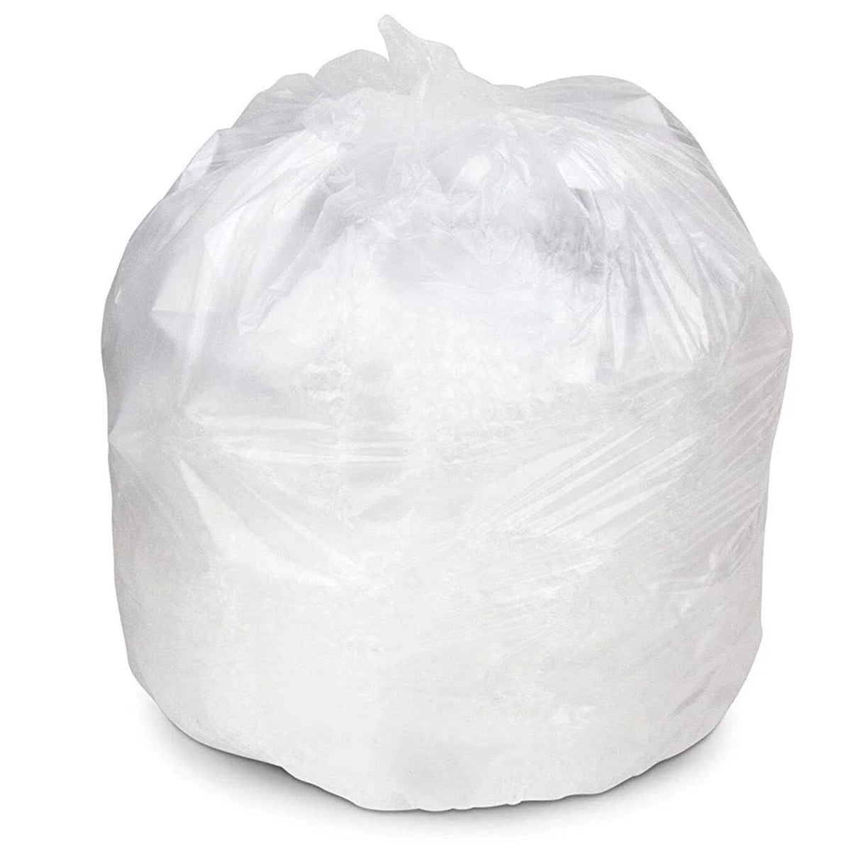 Trash Bag Colonial Bag 45 gal. Clear HDPE 13 Mic. 40 X 48 Inch X-Seal Bottom Coreless Roll - BeHope