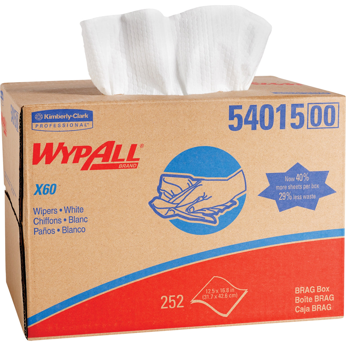 Multipurpose Task Wipe WypAll® GeneralClean™ X60 256 Count Dispenser Box 11-1/10 X 16-4/5 Inch NonSterile Disposable - BeHope