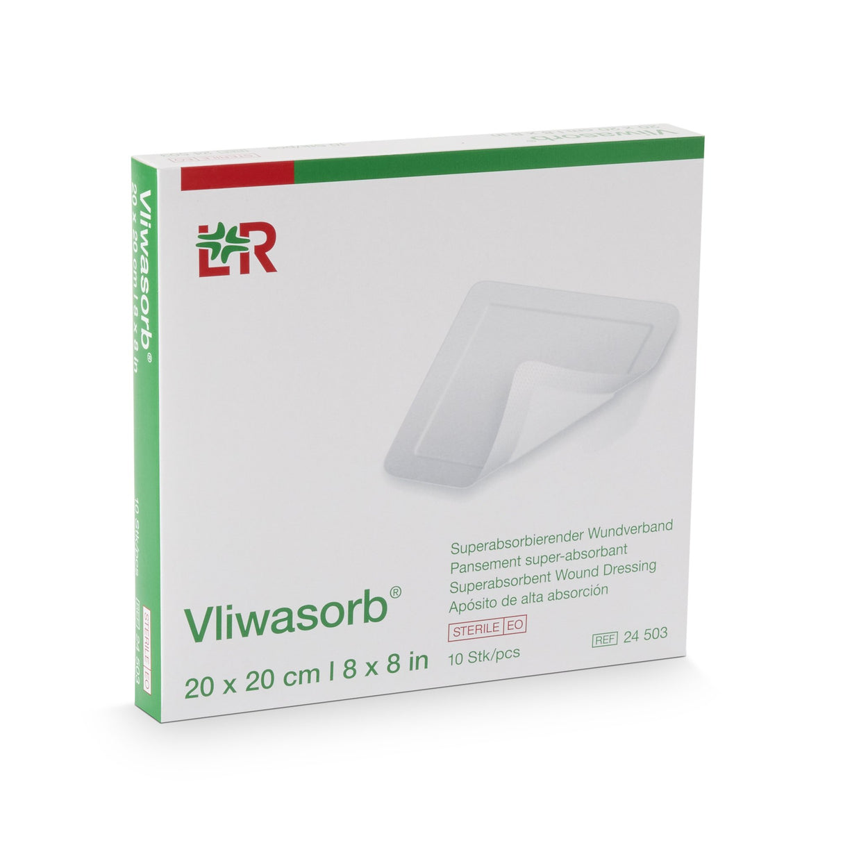 Super Absorbent Dressing Vliwasorb® 8 X 8 Inch Square - BeHope