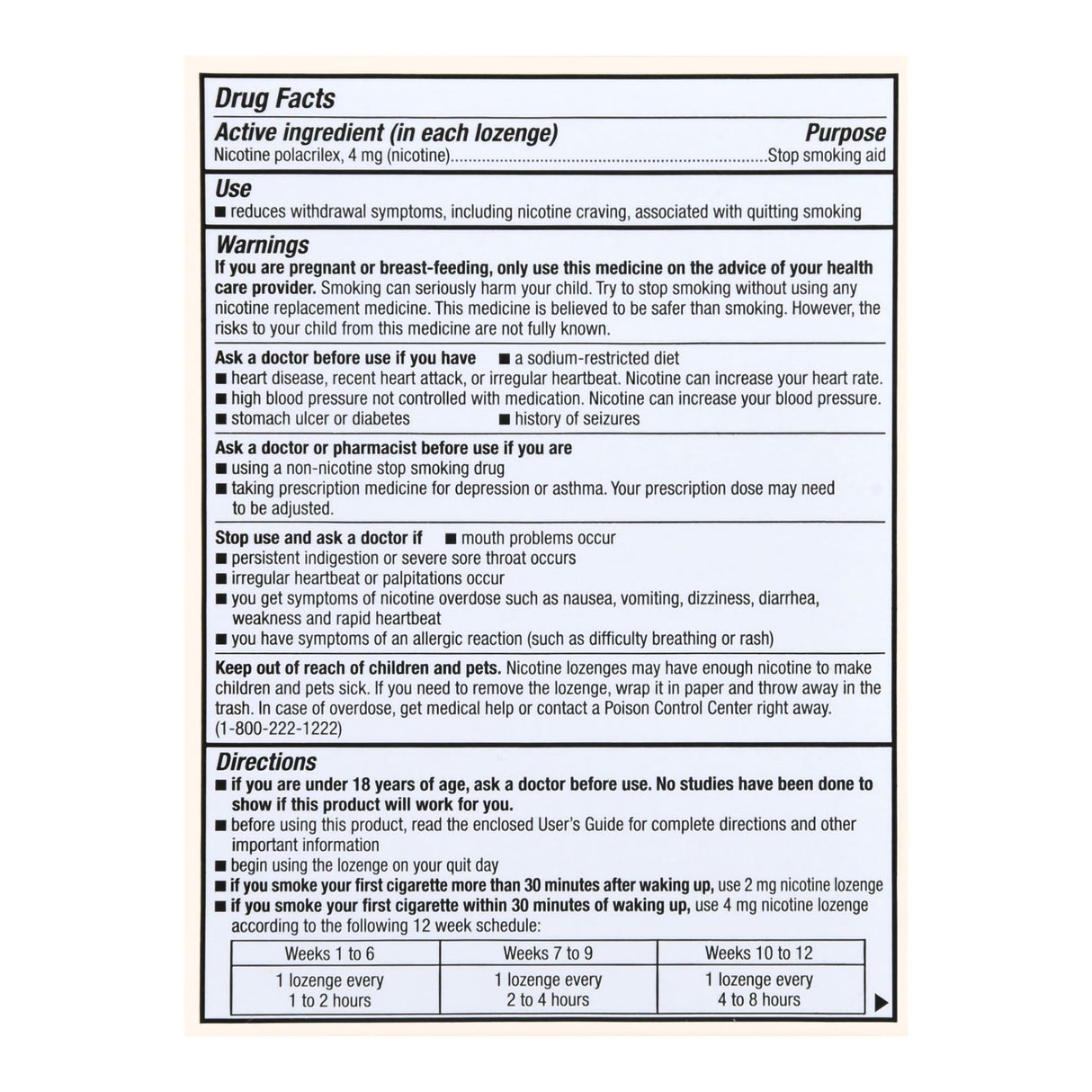 Stop Smoking Aid Foster & Thrive™ 4 mg Strength Lozenge - BeHope