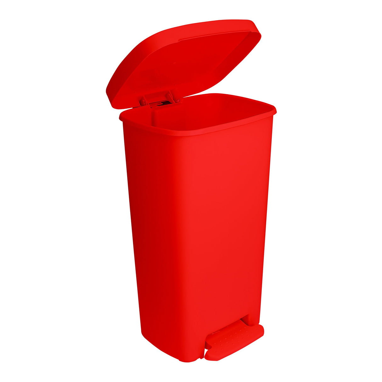 Trash Can McKesson 52 Quart / 13 gal. Red Plastic Rectangular - BeHope