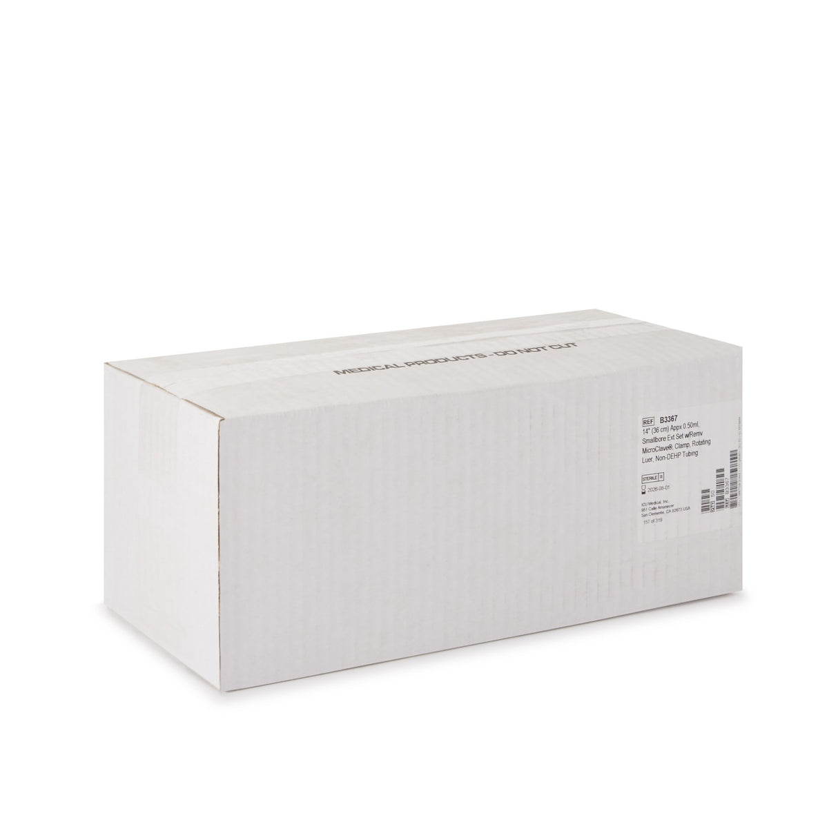 IV Extension Set ICU Needle-Free Port Small Bore 14 Inch Tubing - BeHope