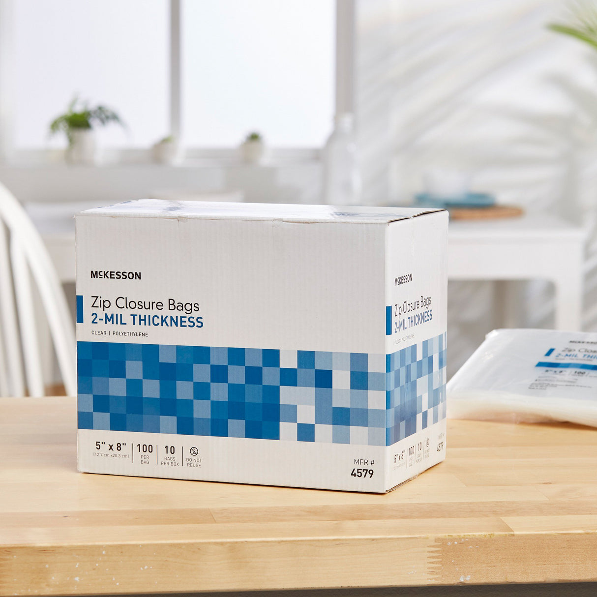 Reclosable Bag McKesson 5 X 8 Inch Polyethylene Clear Zipper Closure - BeHope