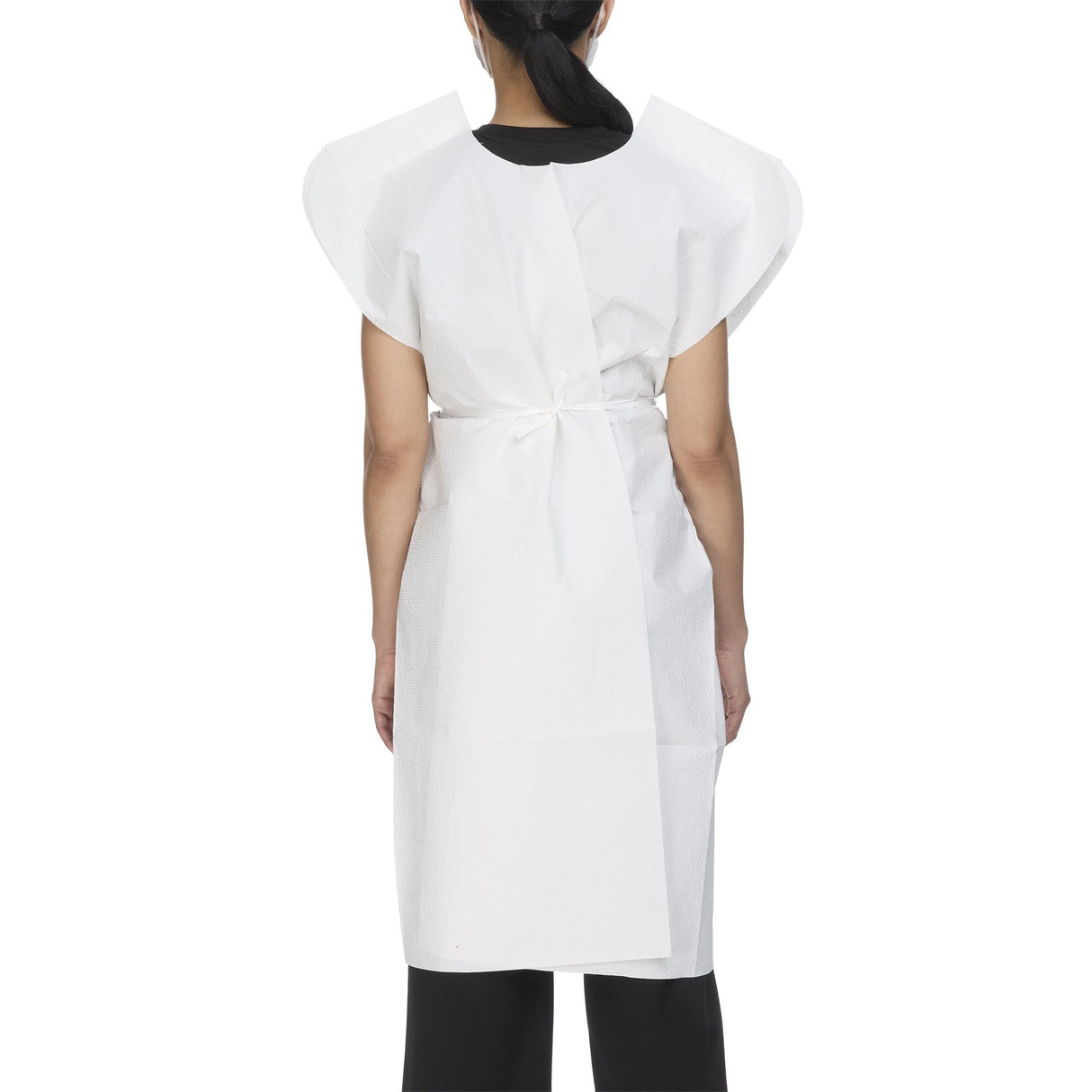 Patient Exam Gown McKesson One Size Fits Most White Disposable - BeHope