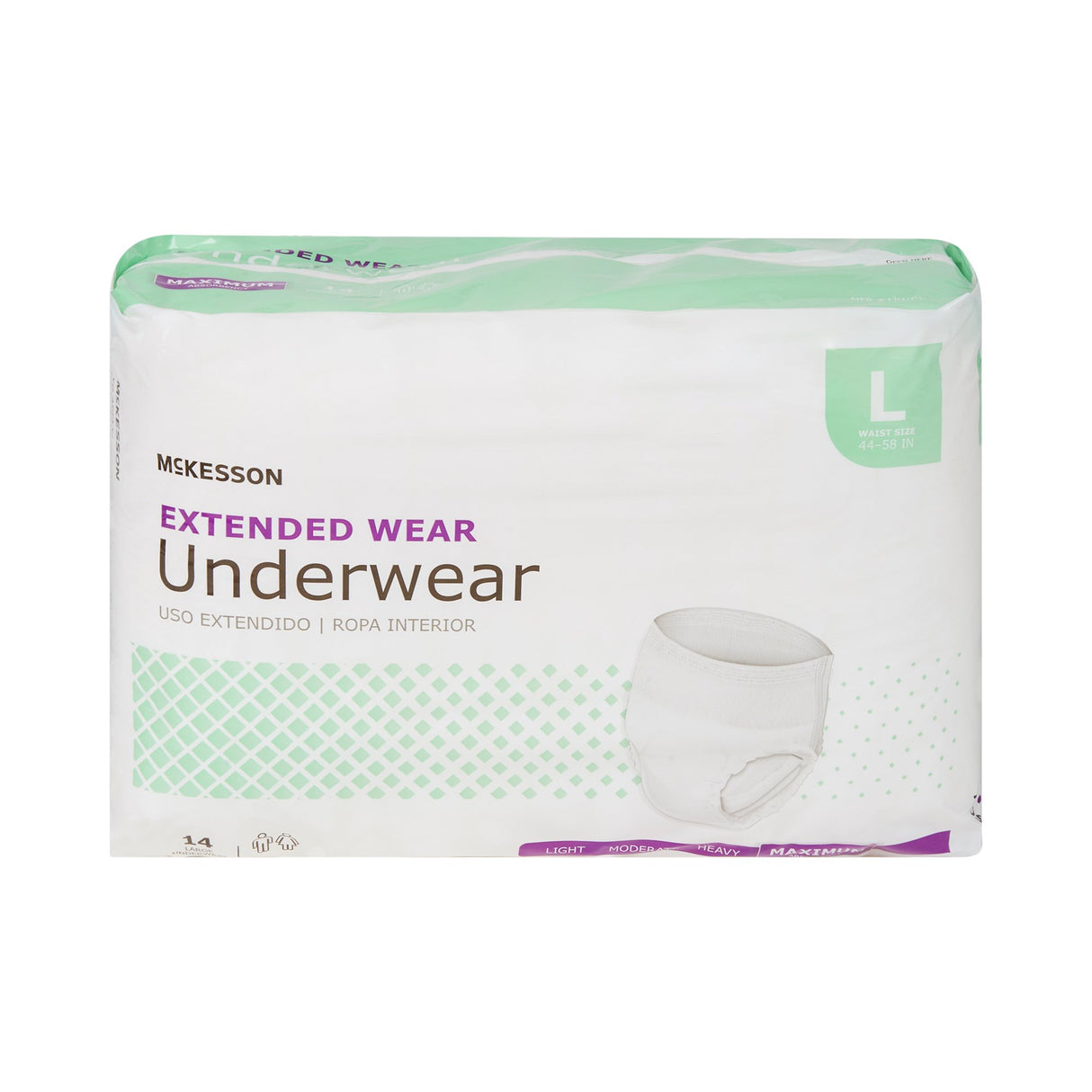 Unisex Adult Absorbent Underwear McKesson Pull On with Tear Away Seams Large Disposable Heavy Absorbency - BeHope