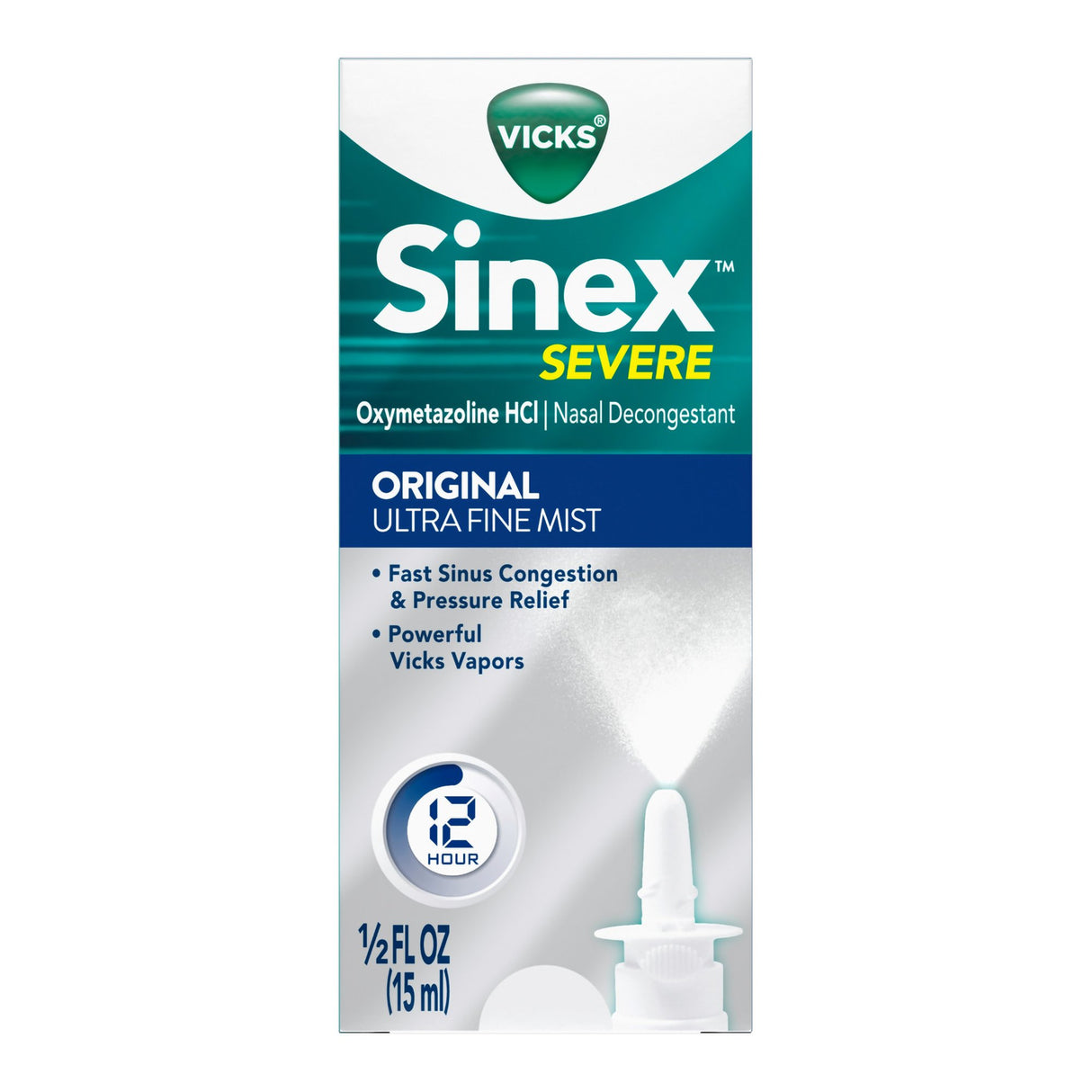 Nasal Decongestant Vicks® Sinex™ Severe 0.05% Nasal Spray 0.5 oz. - BeHope