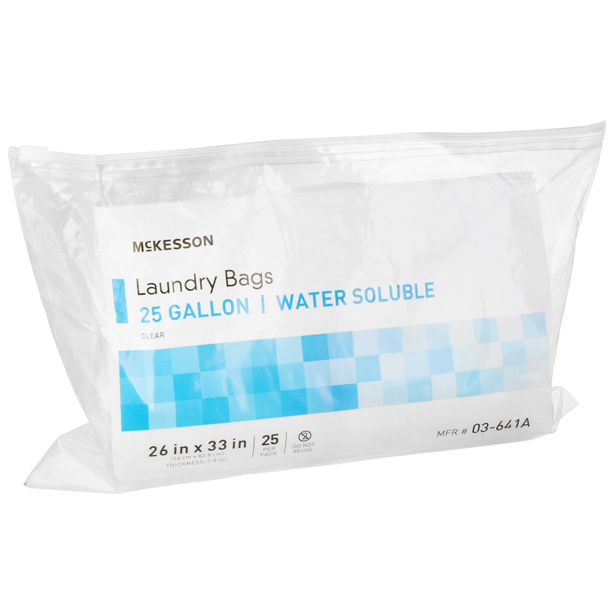 Laundry Bag McKesson Water Soluble 20 to 25 gal. Capacity 26 X 33 Inch