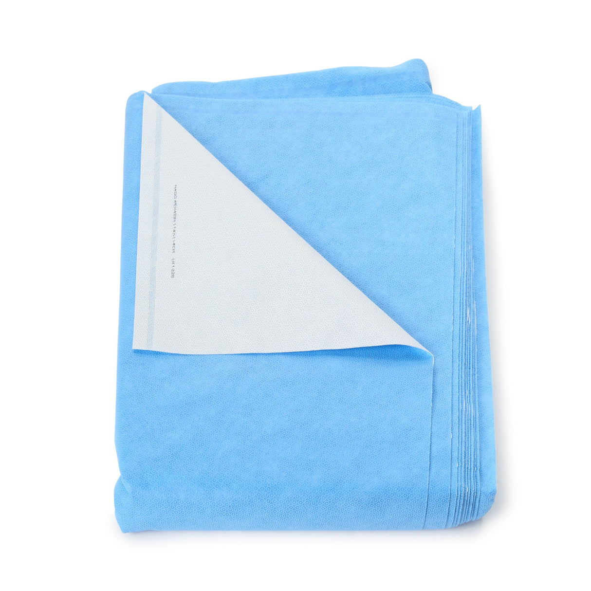 QUICK CHECK* H400 Sterilization Wrap White / Blue 45 X 45 Inch Dual Layer SMS Polypropylene Steam / EO Gas / Hydrogen Peroxide - BeHope