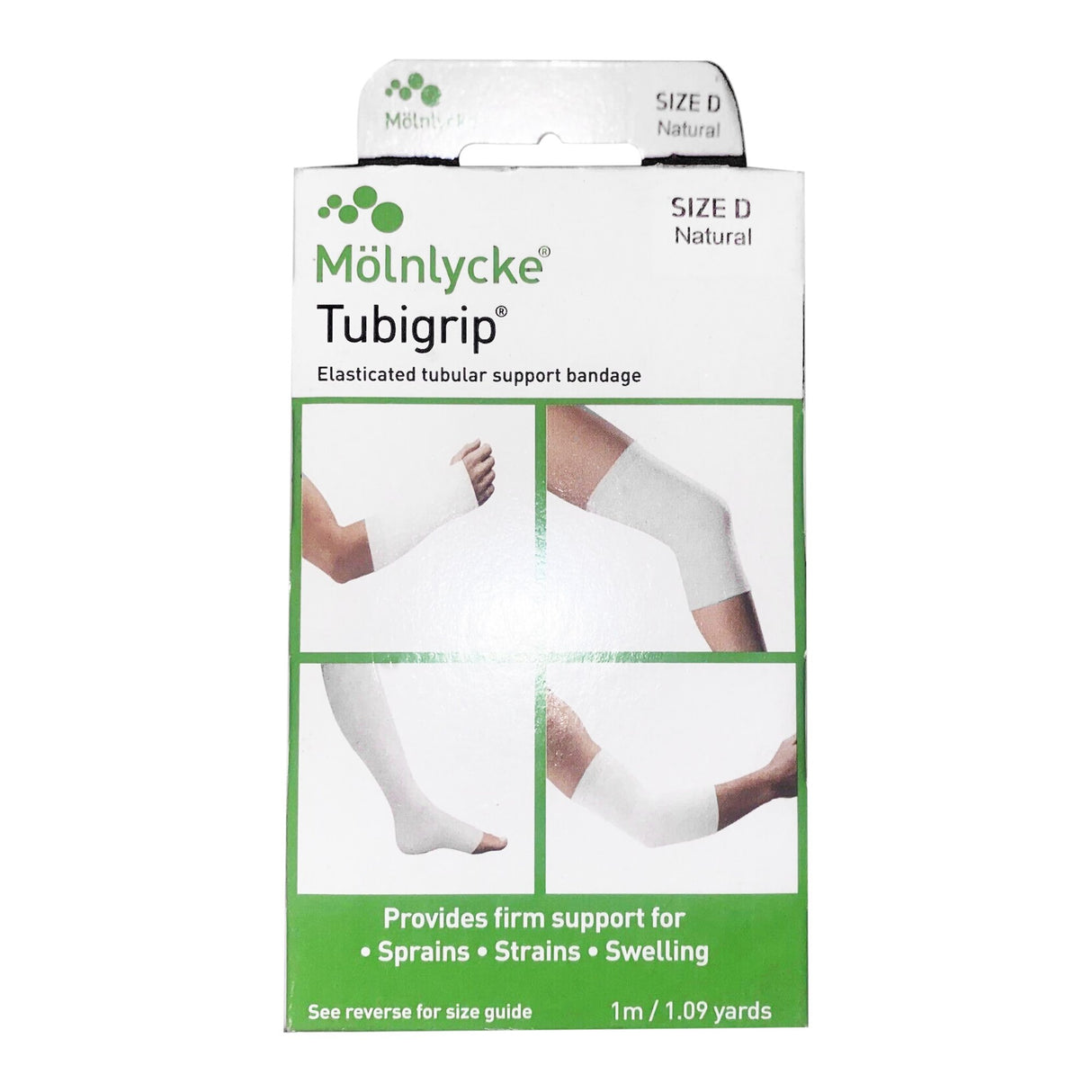 Elastic Tubular Support Bandage Tubigrip® 3 Inch X 1 Yard Large Arm / Medium Ankle / Small Knee Pull On Natural NonSterile Size D Standard Compression - BeHope