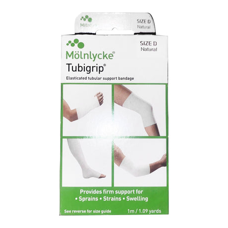 Elastic Tubular Support Bandage Tubigrip® 3 Inch X 1 Yard Large Arm / Medium Ankle / Small Knee Pull On Natural NonSterile Size D Standard Compression - BeHope