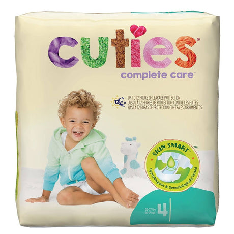 Unisex Baby Diaper Cuties® Complete Care Size 4 Disposable Heavy Absorbency - BeHope