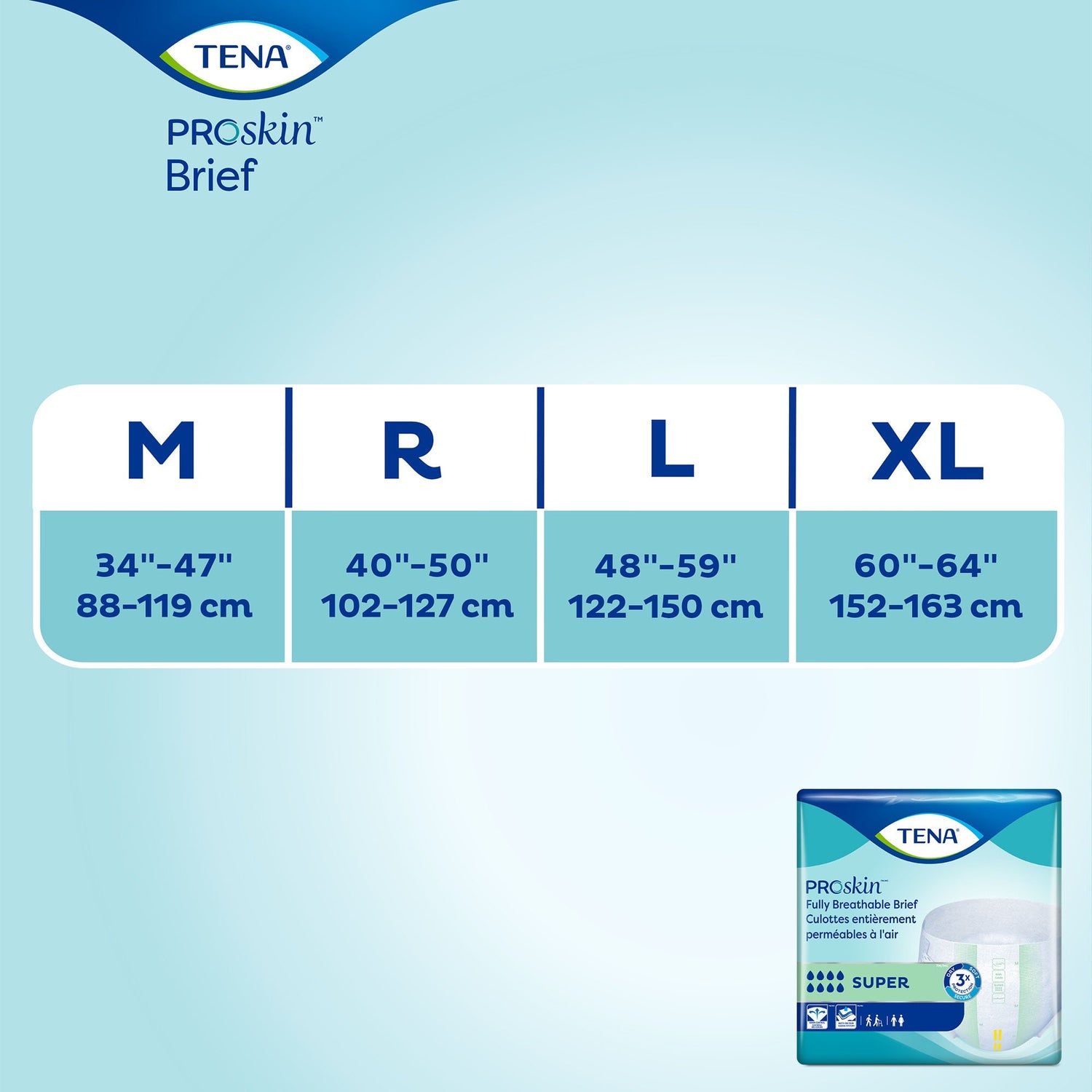Unisex Adult Incontinence Brief TENA ProSkin™ Super Medium Disposable Heavy Absorbency - BeHope