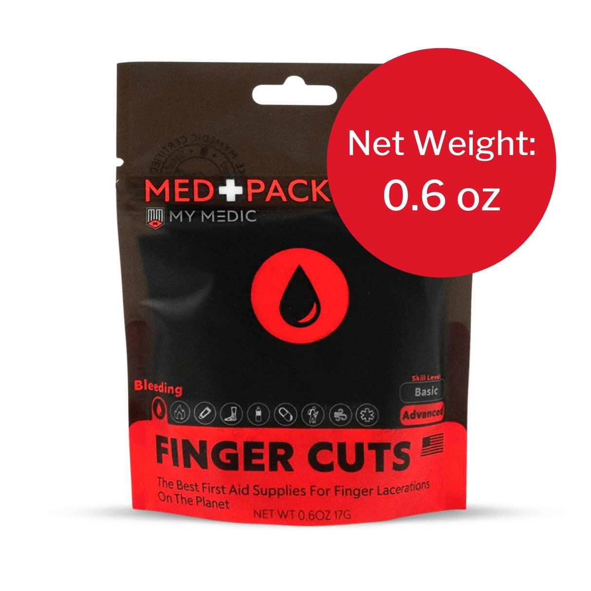 First Aid Kit My Medic™ MED PACKS FInger Cut Pouch - BeHope