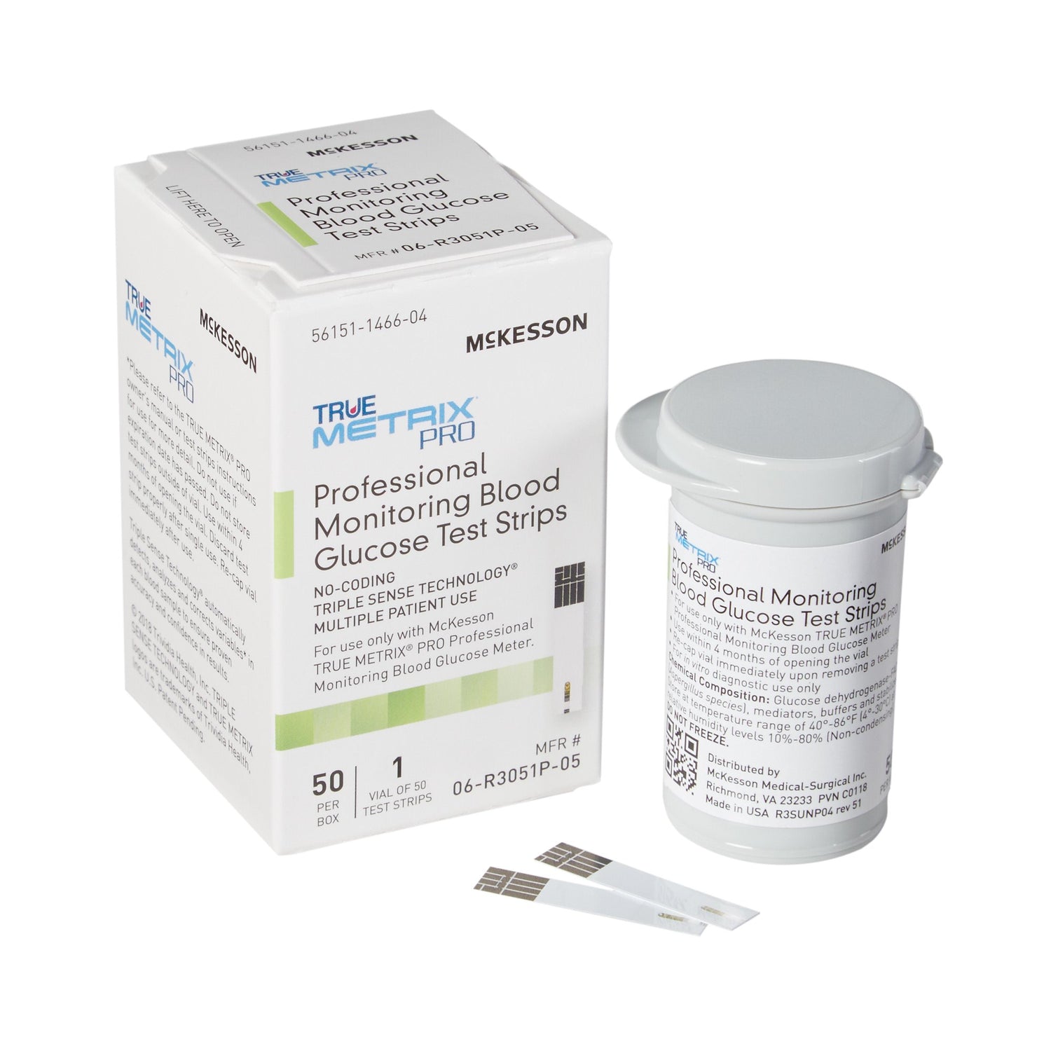 Blood Glucose Test Strips McKesson TRUE METRIX® PRO 50 Strips per Pack - BeHope
