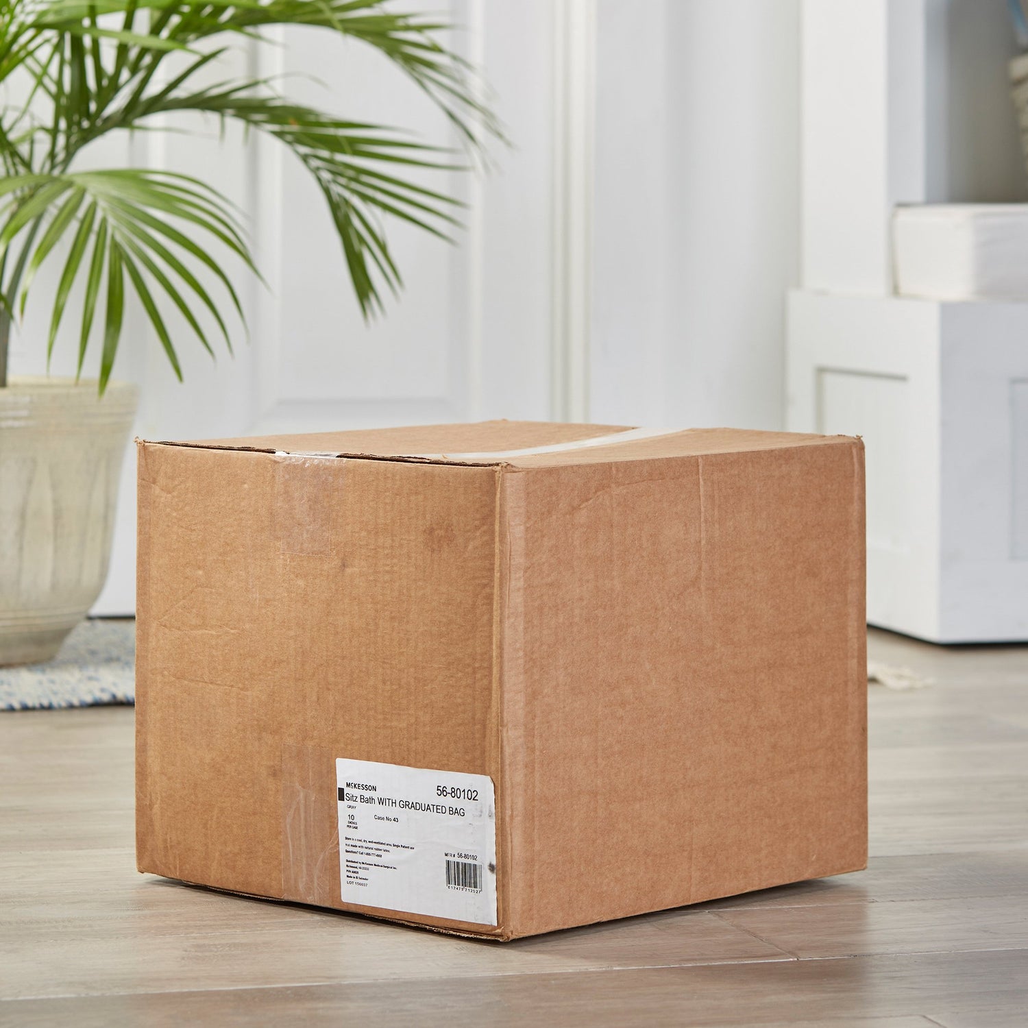 Sitz Bath McKesson Round Graphite Plastic 2000 mL Bag Graduated, 500 mL Increments up to 2000 mL - BeHope