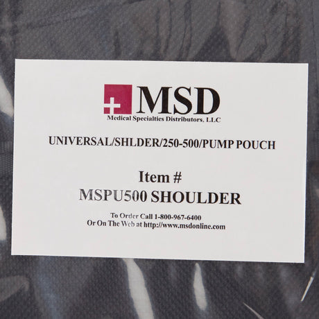Feeding Pump Pouch McKesson Shoulder Style, Black, Pump Pocket, Outside View Window, 3 X 5 X 11 Inch - BeHope