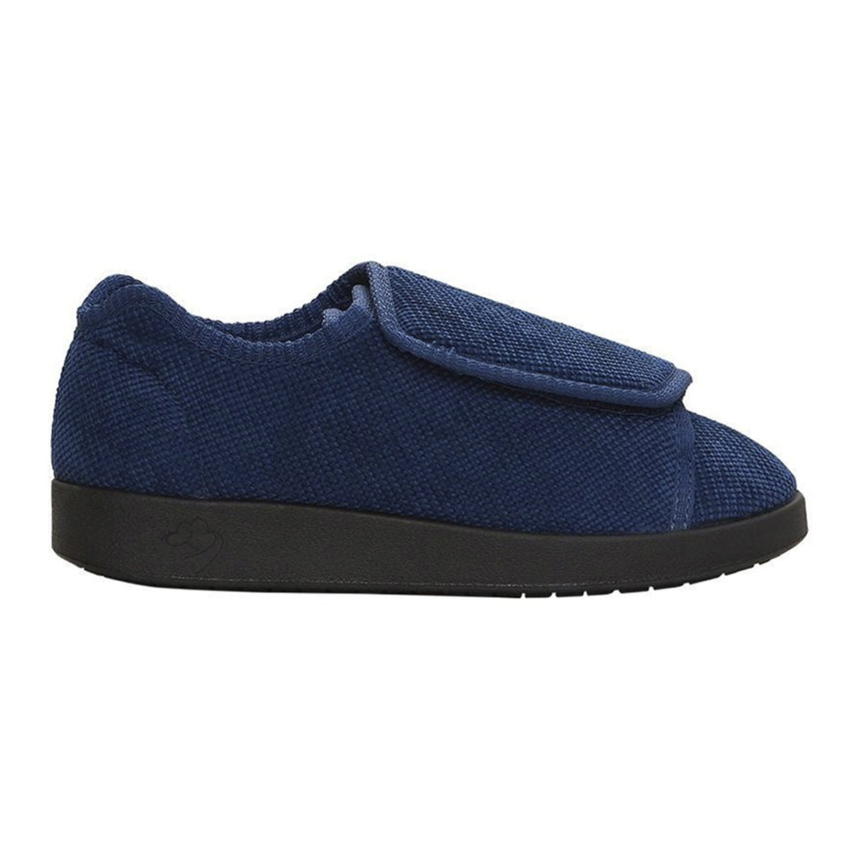 Slippers Silverts® Female Adult Size 6 / 2X-Wide Hard Sole Single Patient Use Navy Blue - BeHope