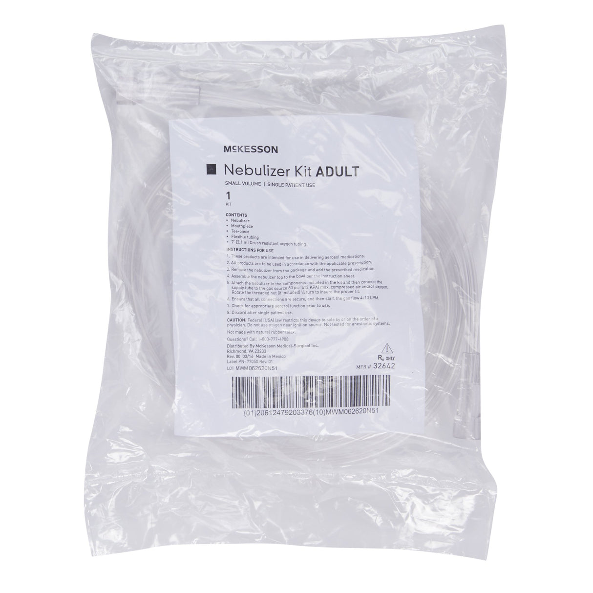 McKesson Handheld Nebulizer Kit Small Volume Medication Cup Adult / Pediatric Mouthpiece Delivery - BeHope