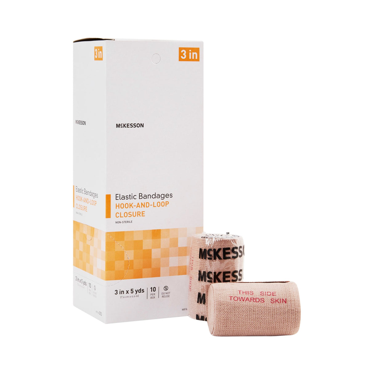 Elastic Bandage Mckesson Single Hook Loop Closure Nonsterile Compression Support - BeHope