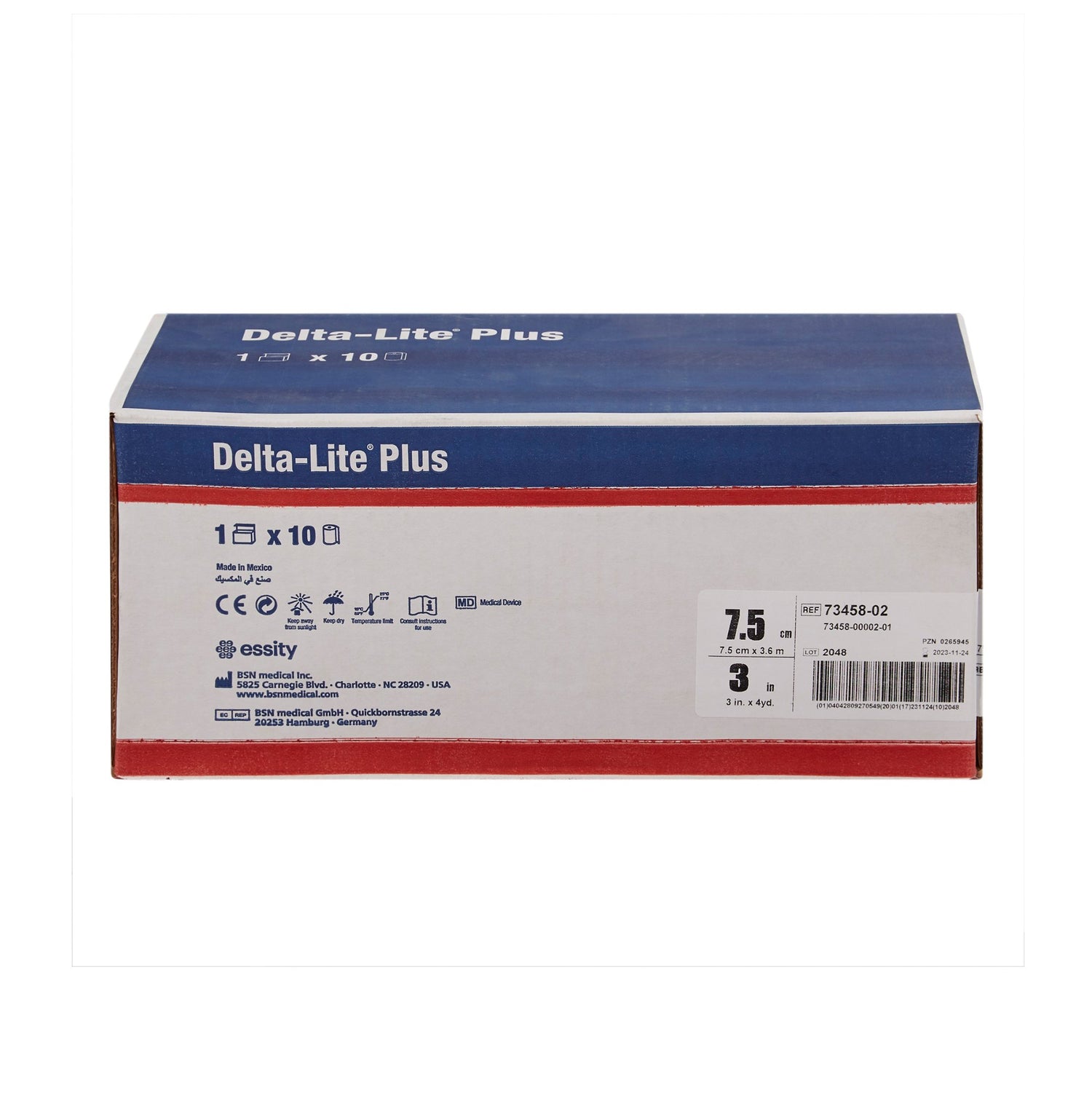 Cast Tape Delta-Lite® Plus 3 Inch X 12 Foot Fiberglass / Resin White - BeHope