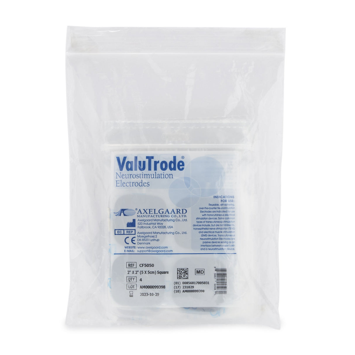 ValuTrode® Cloth Electrotherapy Electrode For TENS, NMES, and FES Units - BeHope