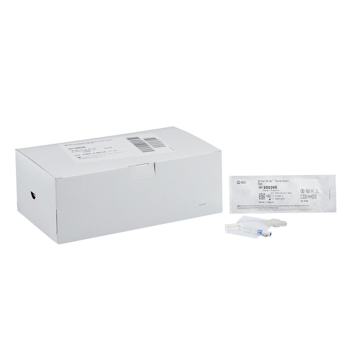 IV Extension Set SmartSite™ Needle-Free Port Small Bore 6 Inch Tubing Without Filter Sterile - BeHope