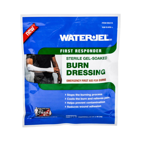 Hydrogel Burn Dressing Water-Jel® First Responder Sheet 4 X 16 Inch Sterile - BeHope