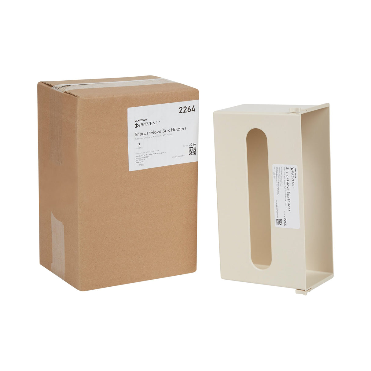 Glove Box Holder McKesson Prevent® Vertical Mounted 1-Box Capacity Putty 3-7/8 X 6-1/2 X 11 Inch Plastic - BeHope