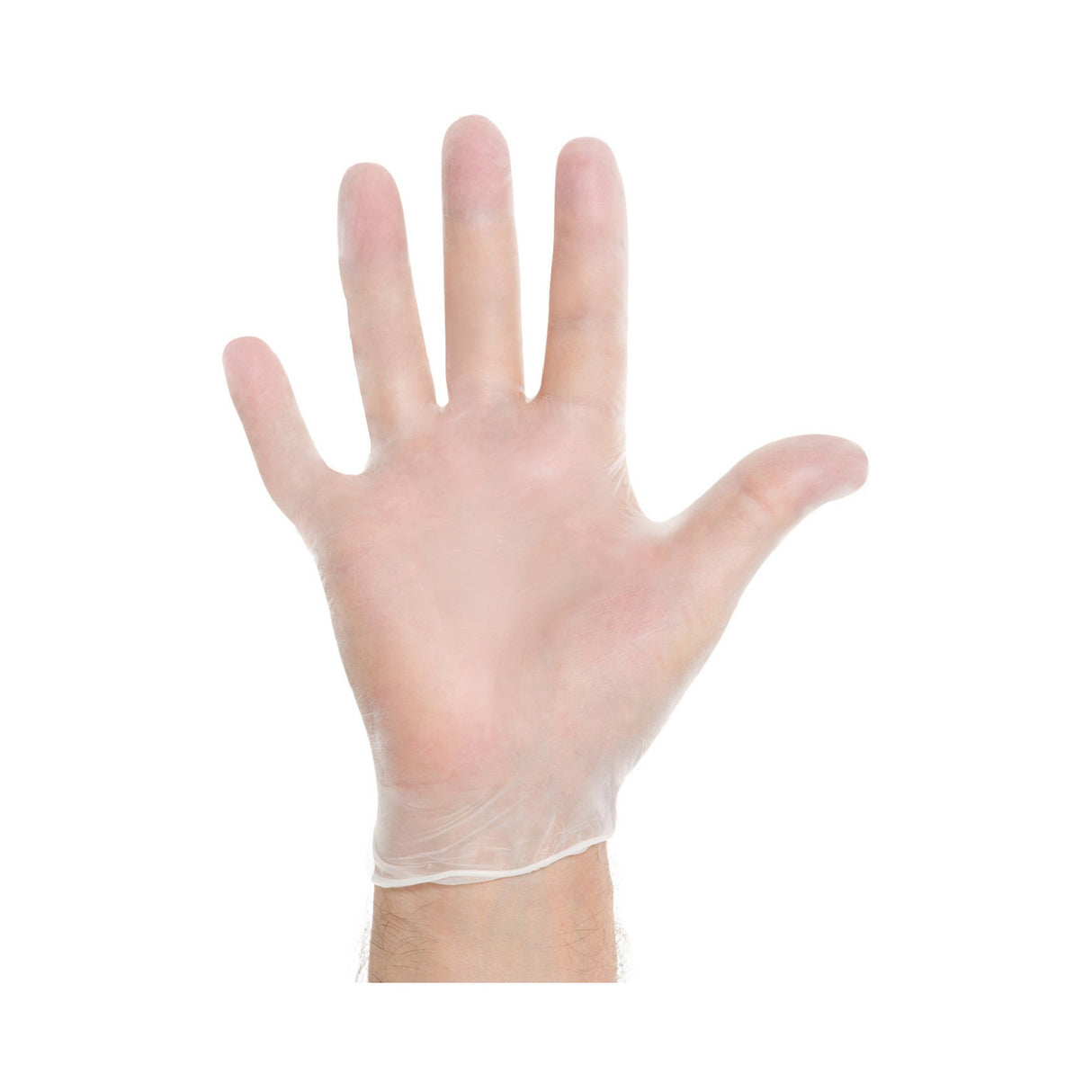 Exam Glove Halyard™ Large NonSterile Vinyl Standard Cuff Length Smooth Clear Not Rated - BeHope