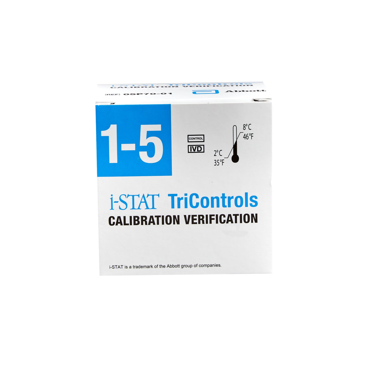 Calibration Verification Set i-STAT® Tricontrols Hematocrit, Blood Gases, Electrolytes, Chemistries 5 X 1.7 mL For iSTAT Point-of-Care Analyzers - BeHope